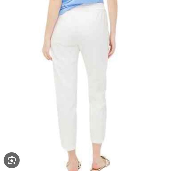 NWOT J.Crew Geometric Print Linen Blend Pull-on Casual Pants Size 0 - Picture 7 of 7